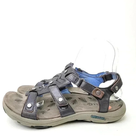Merrell Shoes - Merrell Cement Adhera Leather Hiking Sandals - 7